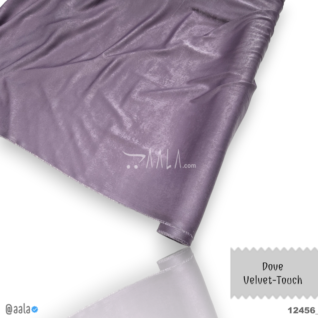 Dove-Plain Velvet Blend 58-Inches PURPLE Per-Metre #12456