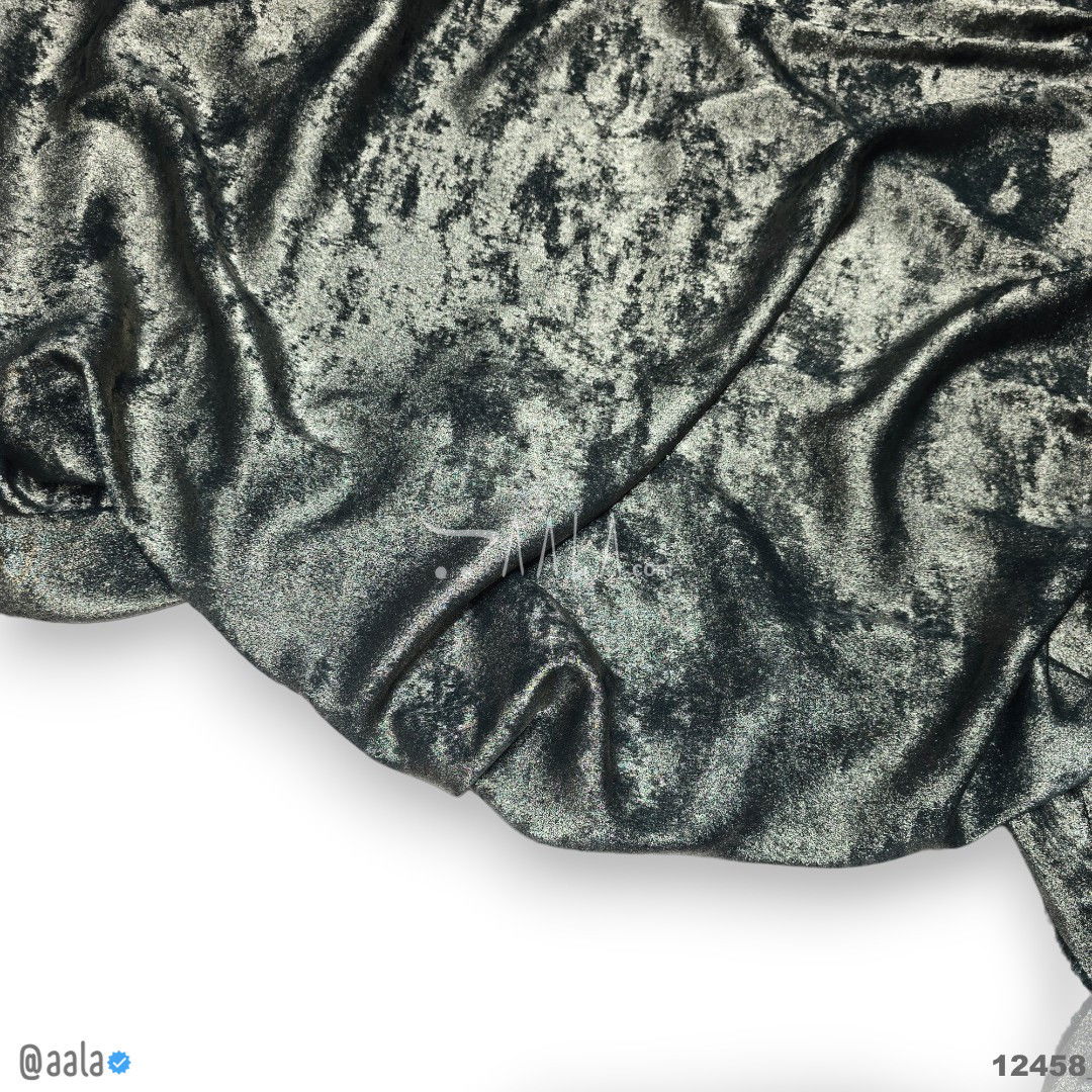 Dove-Shimmer Velvet Blend 58-Inches GREEN Per-Metre #12458