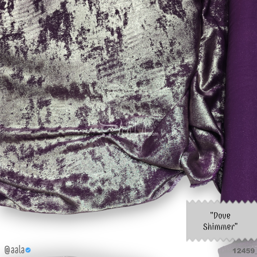 Dove-Shimmer Velvet Blend 58-Inches WINE Per-Metre #12459