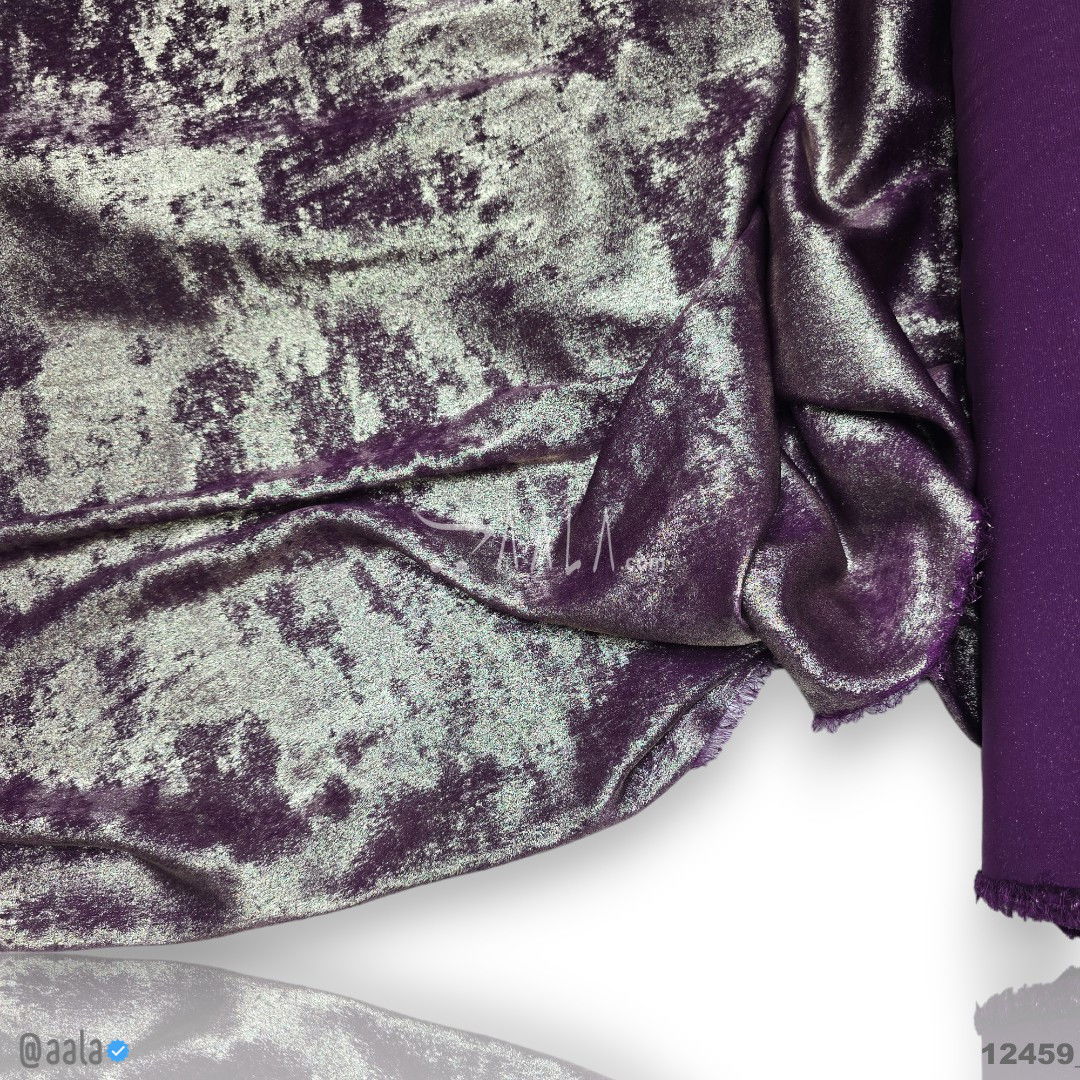 Dove-Shimmer Velvet Blend 58-Inches WINE Per-Metre #12459