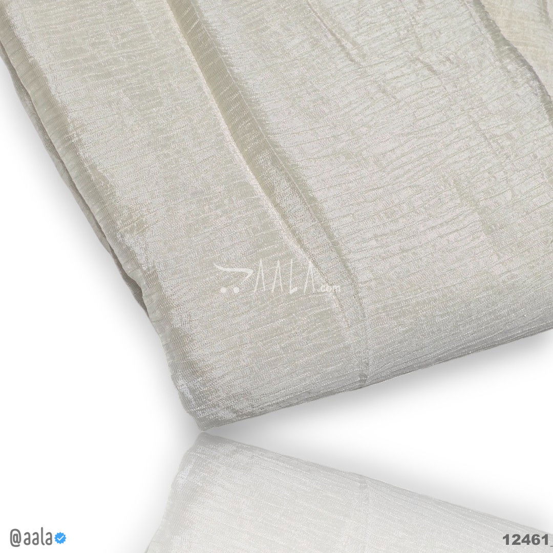 Crushed Tissue Silk 44-Inches DYEABLE Per-Metre #12461