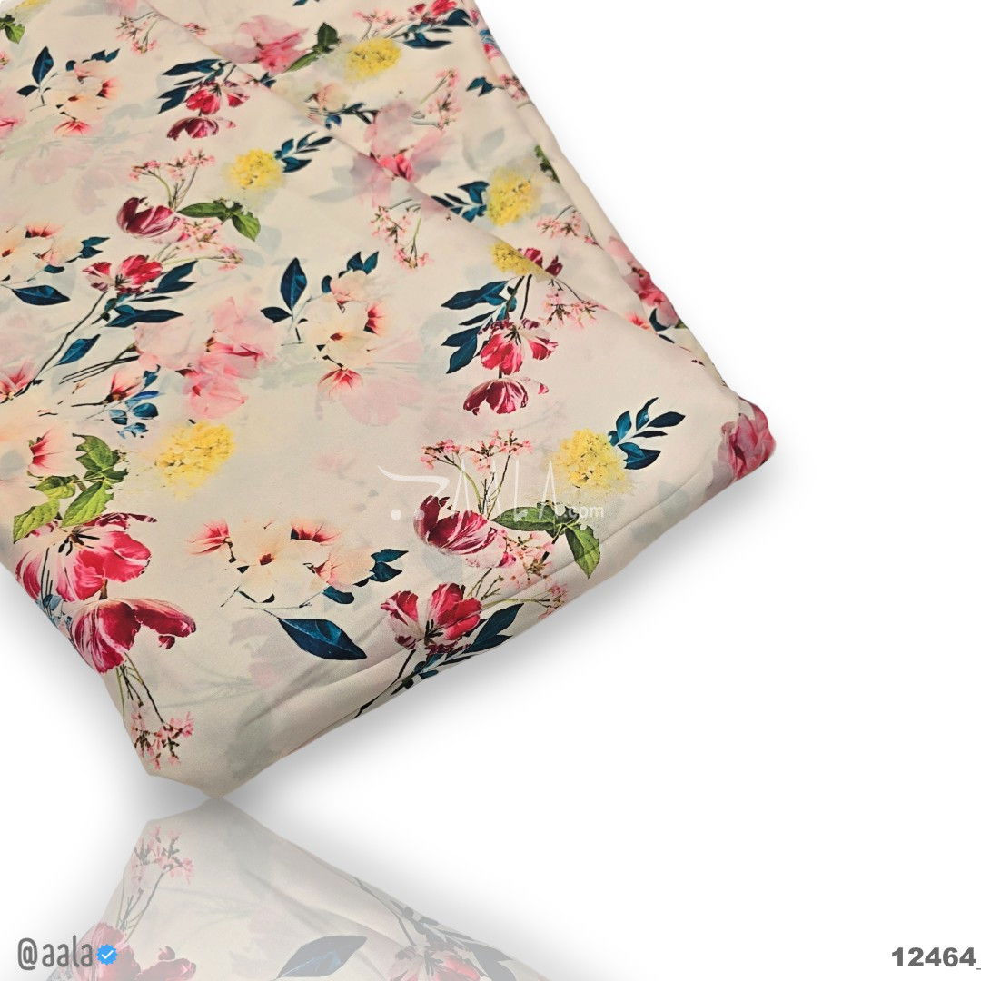 Printed Silk Blend 44-Inches PRINTED Per-Metre #12464