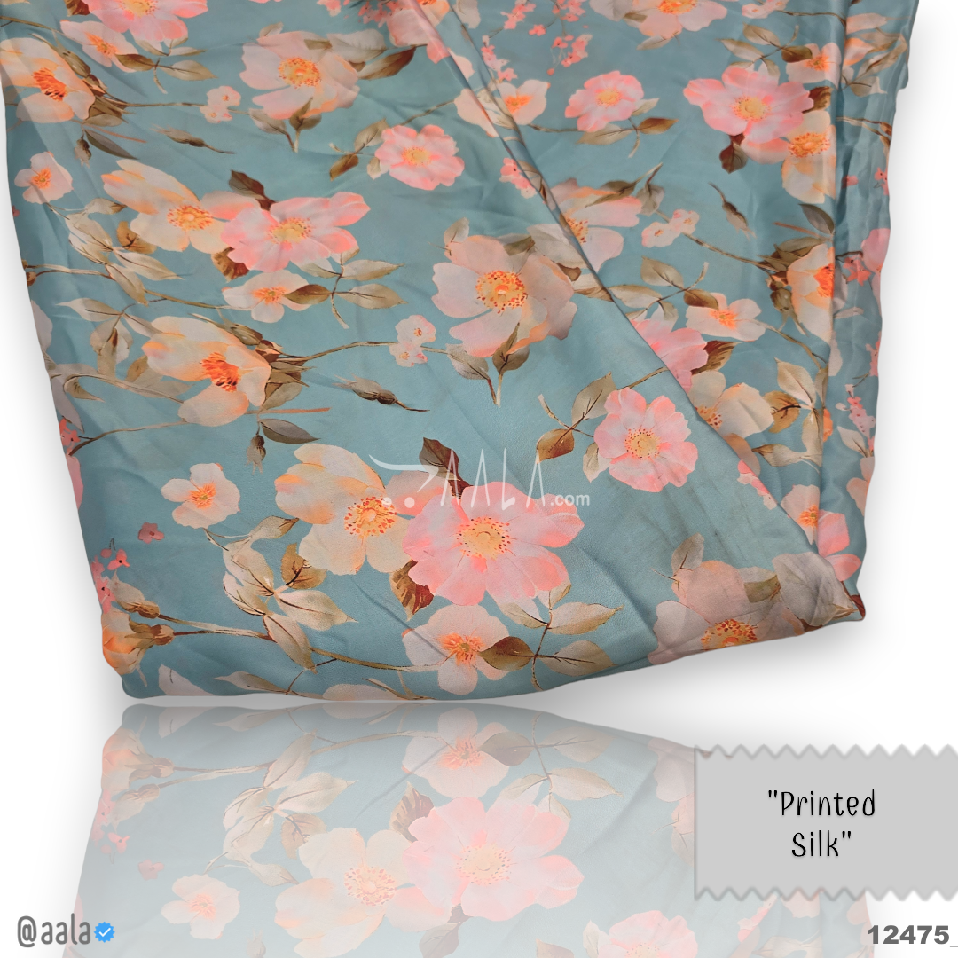 Printed Silk Blend 44-Inches PRINTED Per-Metre #12475