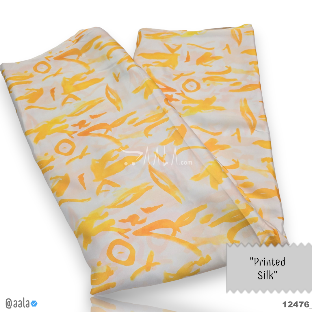 Printed Silk Blend 44-Inches PRINTED Per-Metre #12476