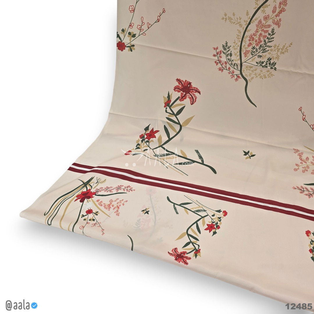 Printed-Crepe Silk Blend 44-Inches PRINTED Per-Pc #12485