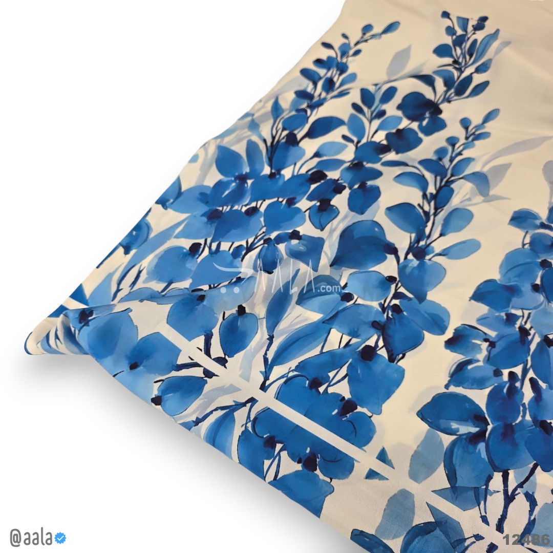 Printed-Crepe Silk Blend 44-Inches PRINTED Per-Pc #12486