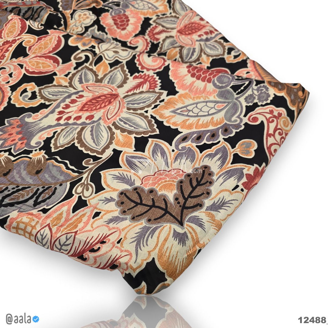 Printed Silk Blend 44-Inches PRINTED Per-Metre #12488