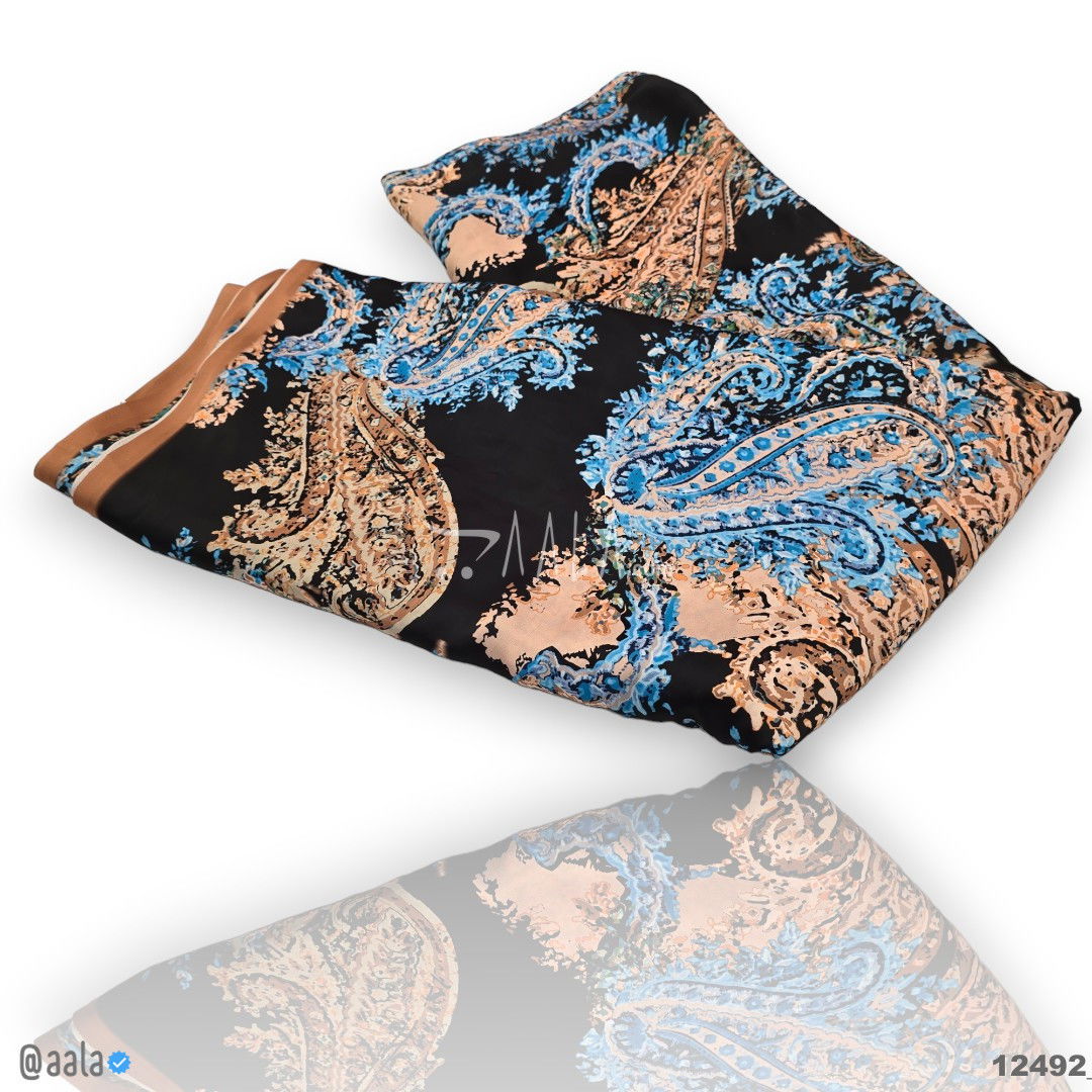 Printed Silk Blend 44-Inches PRINTED Per-Metre #12492