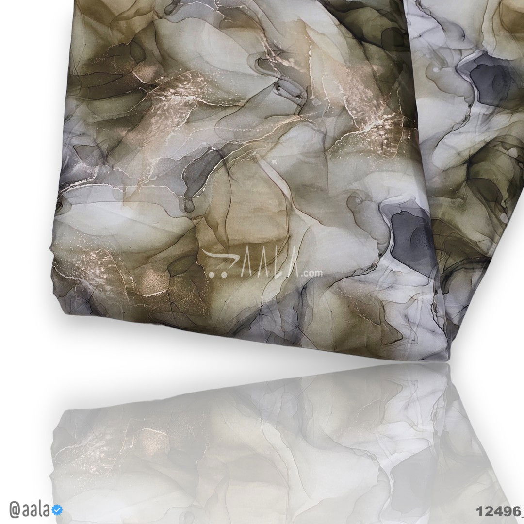 Printed Silk Blend 44-Inches PRINTED Per-Metre #12496