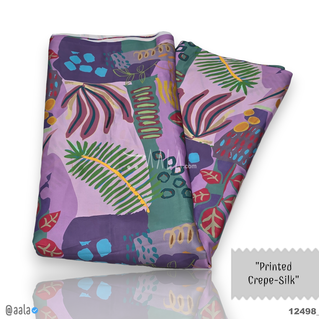 Printed Silk Blend 44-Inches PRINTED Per-Metre #12498