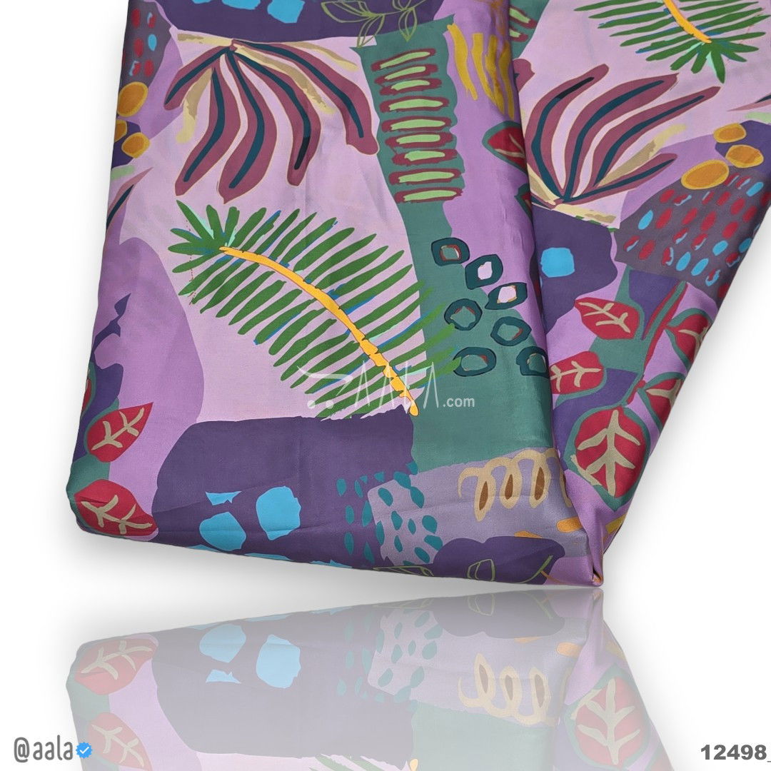 Printed Silk Blend 44-Inches PRINTED Per-Metre #12498