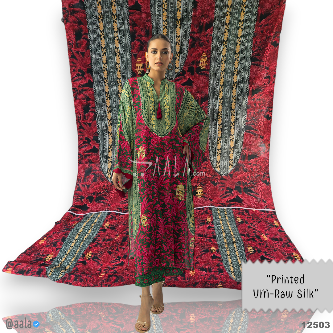 VM-Printed Silk Cotton 44-Inches PRINTED Per-Pc #12503