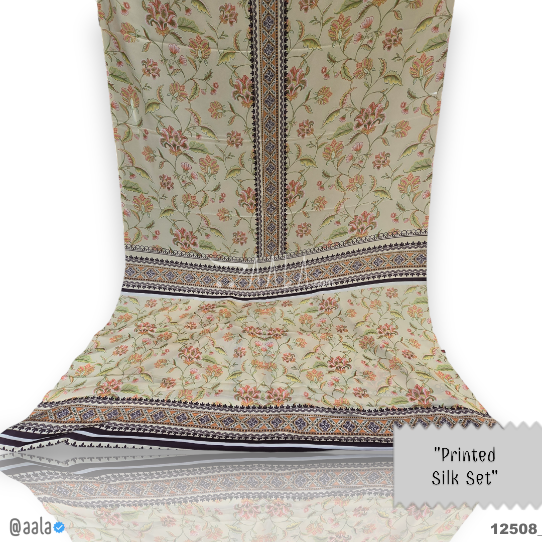 Printed Silk Blend 44-Inches PRINTED Per-Pc #12508
