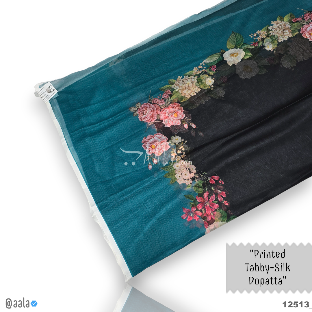 Printed-Tabby Chiffon Poly-ester Dupatta-32-Inches PRINTED 2.25-Metres #12513