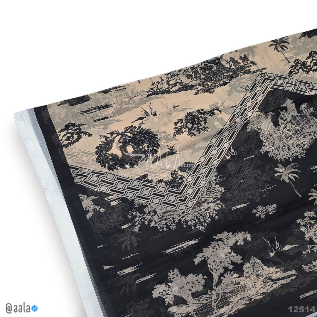 Printed-Tabby Chiffon Blend Dupatta-32-Inches PRINTED 2.25-Metres #12514