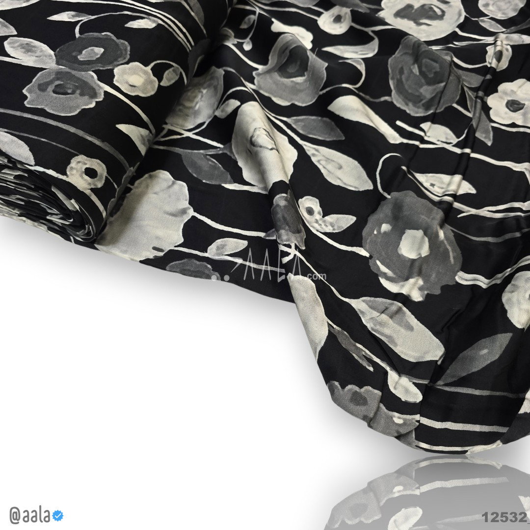 Printed-Modal Silk Viscose 44-Inches PRINTED Per-Metre 