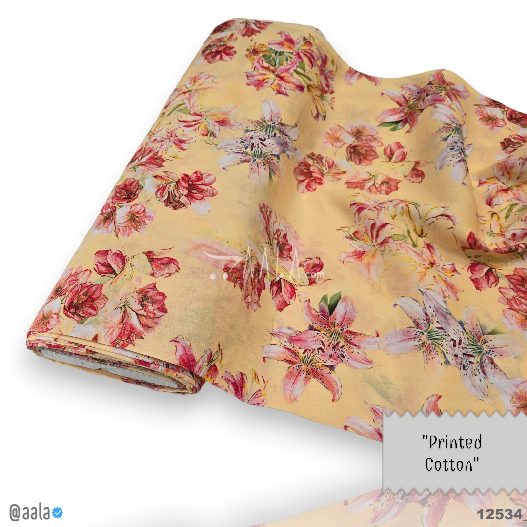 Printed Cotton Cotton 44-Inches PRINTED Per-Metre #12534