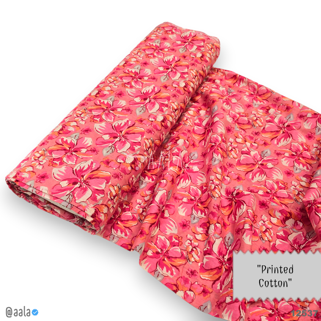 Printed Cotton Cotton 44-Inches PRINTED Per-Metre #12537