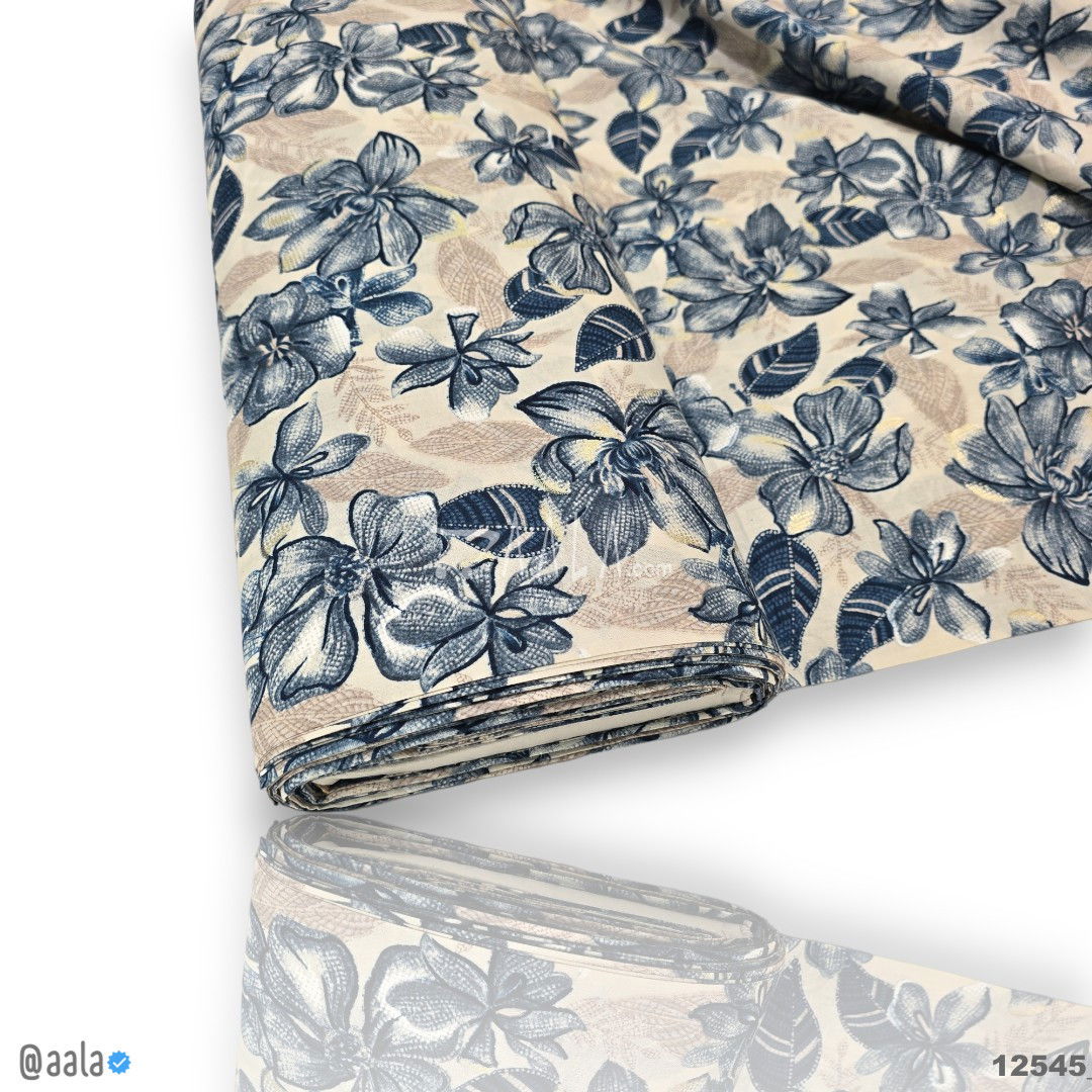 Printed-Foil Cotton Cotton 44-Inches PRINTED Per-Metre #12545