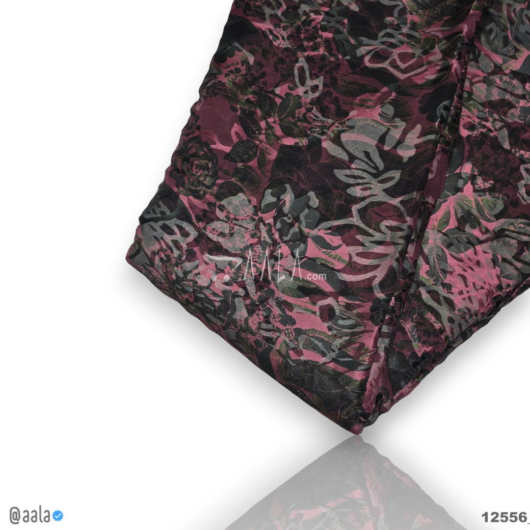 Printed-Brasso Georgette Blend 44-Inches PRINTED Per-Metre #12556