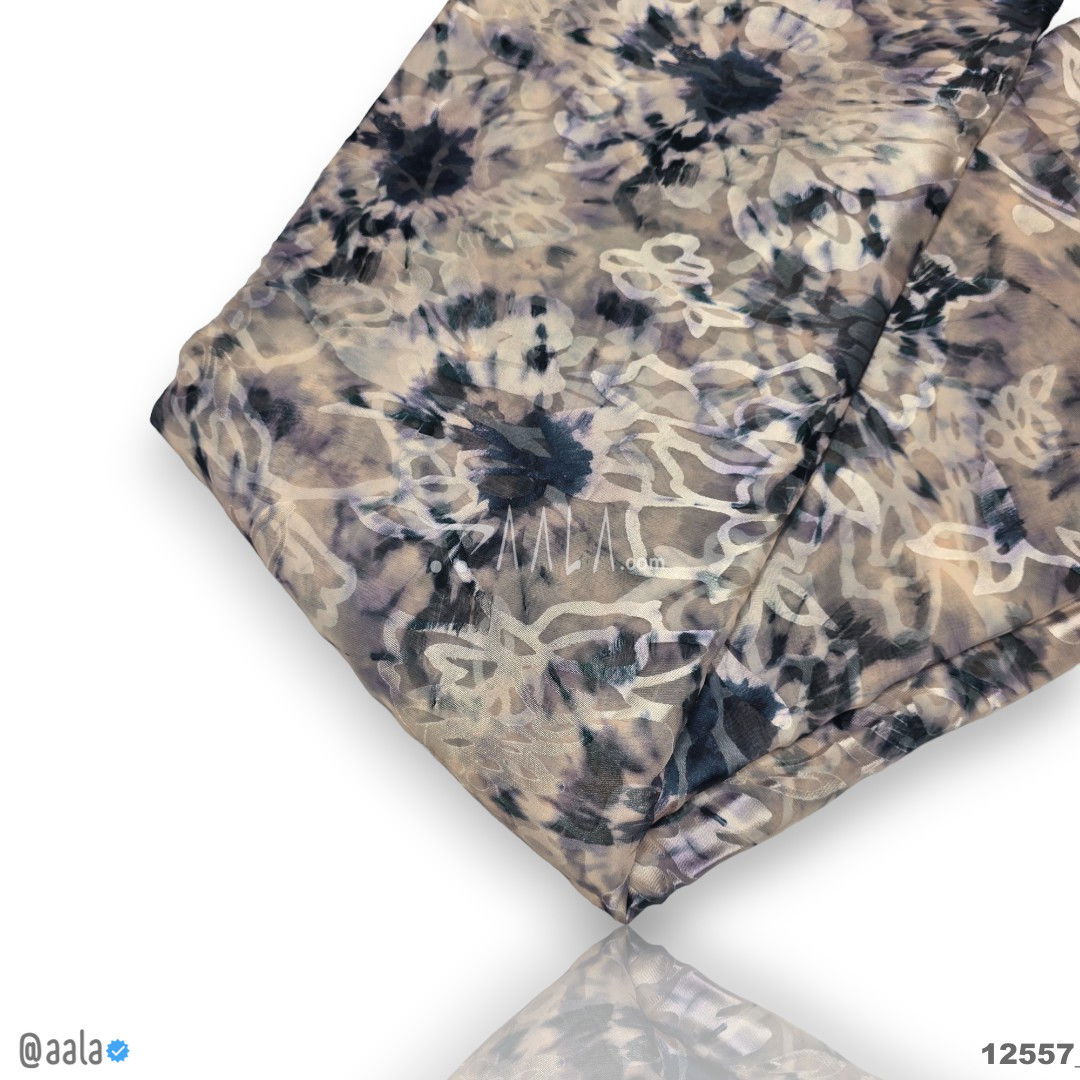 Printed-Brasso Georgette Blend 44-Inches PRINTED Per-Metre #12557