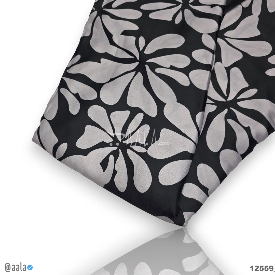 Printed Silk Blend 44-Inches PRINTED Per-Metre #12559