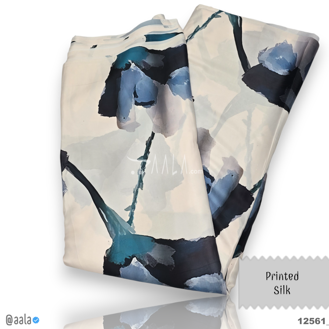 Printed Silk Blend 44-Inches PRINTED Per-Metre #12561