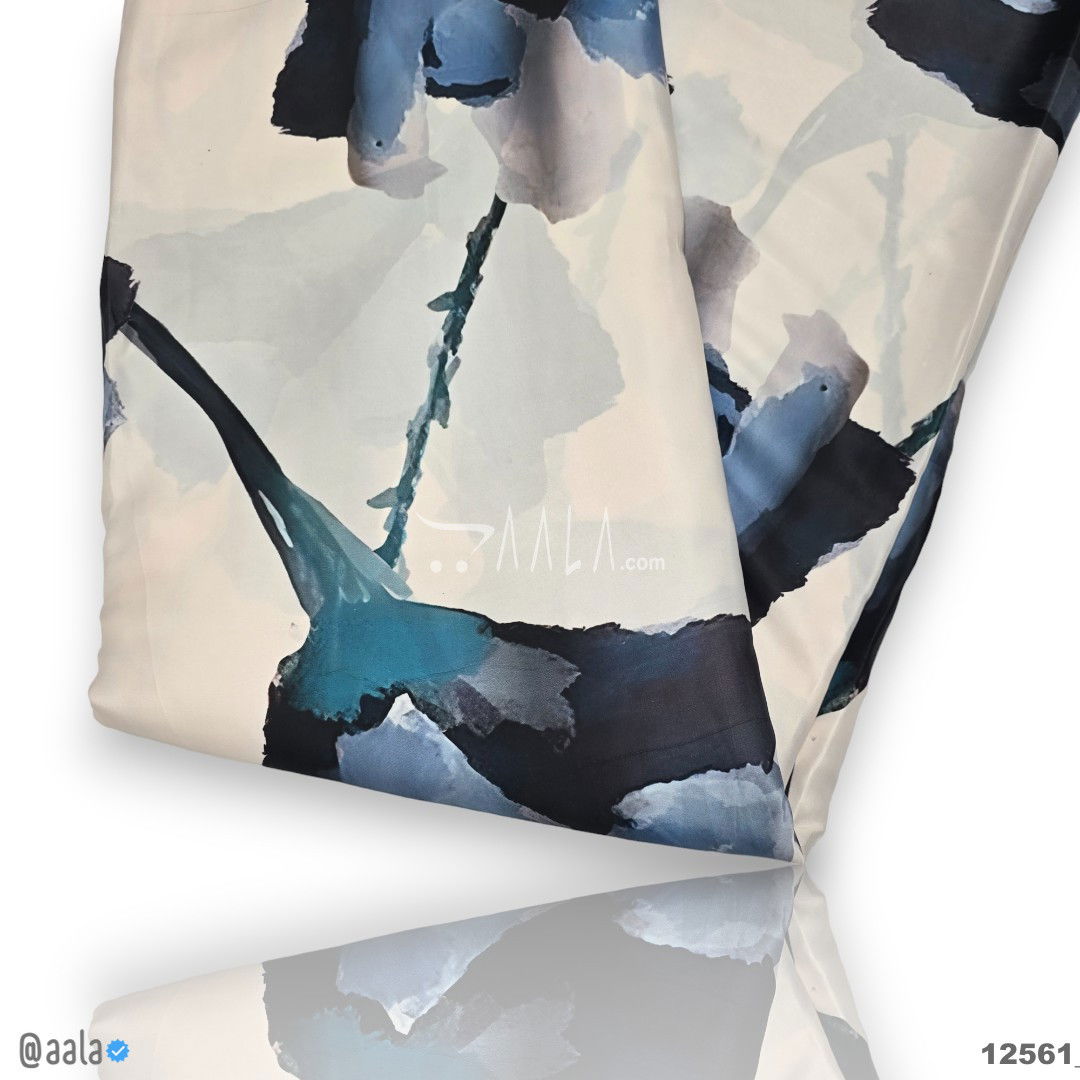 Printed Silk Blend 44-Inches PRINTED Per-Metre #12561