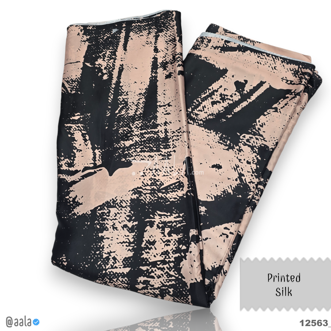 Printed Silk Blend 44-Inches PRINTED Per-Metre #12563