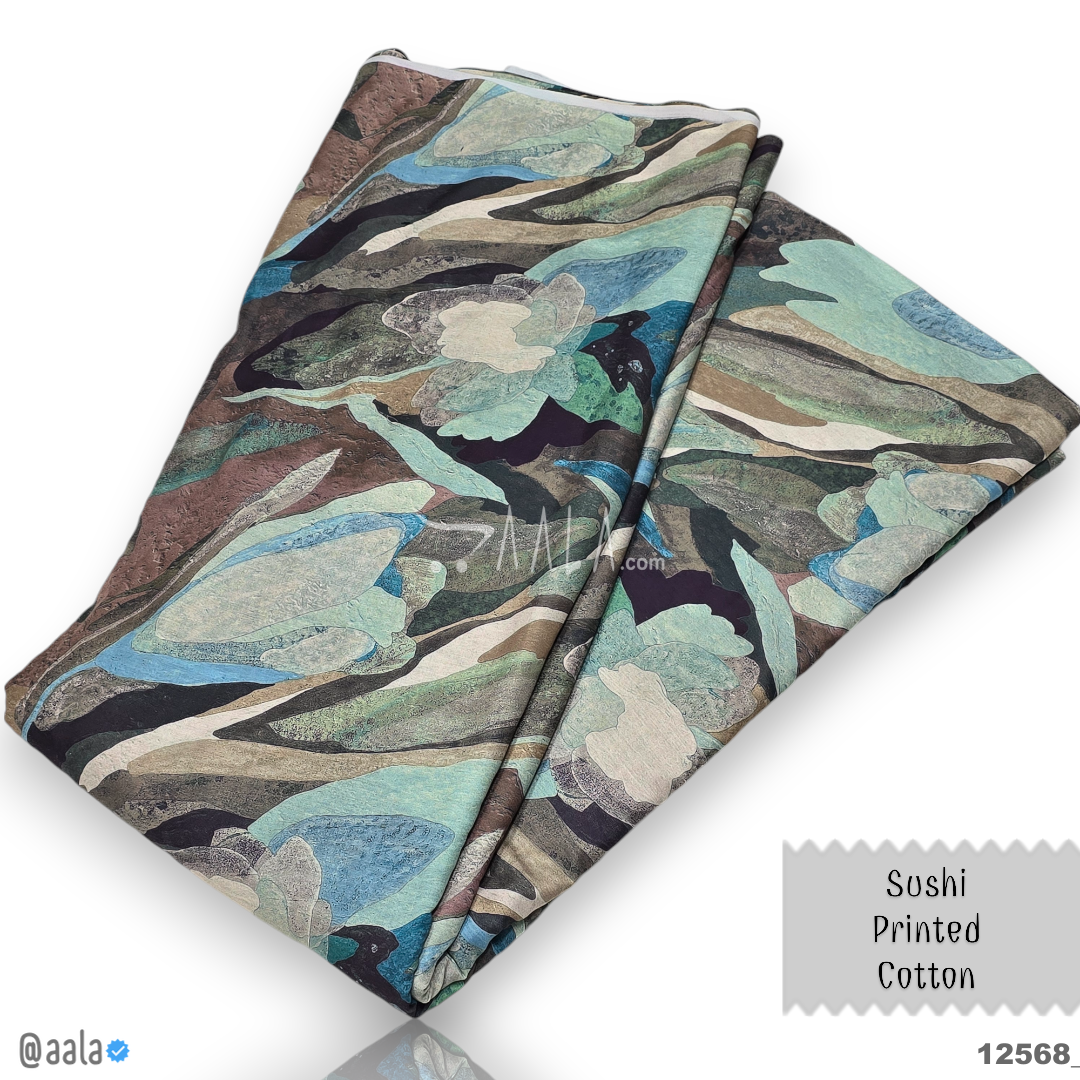 Sushi-Printed Cotton Cotton 44-Inches PRINTED Per-Metre #12568
