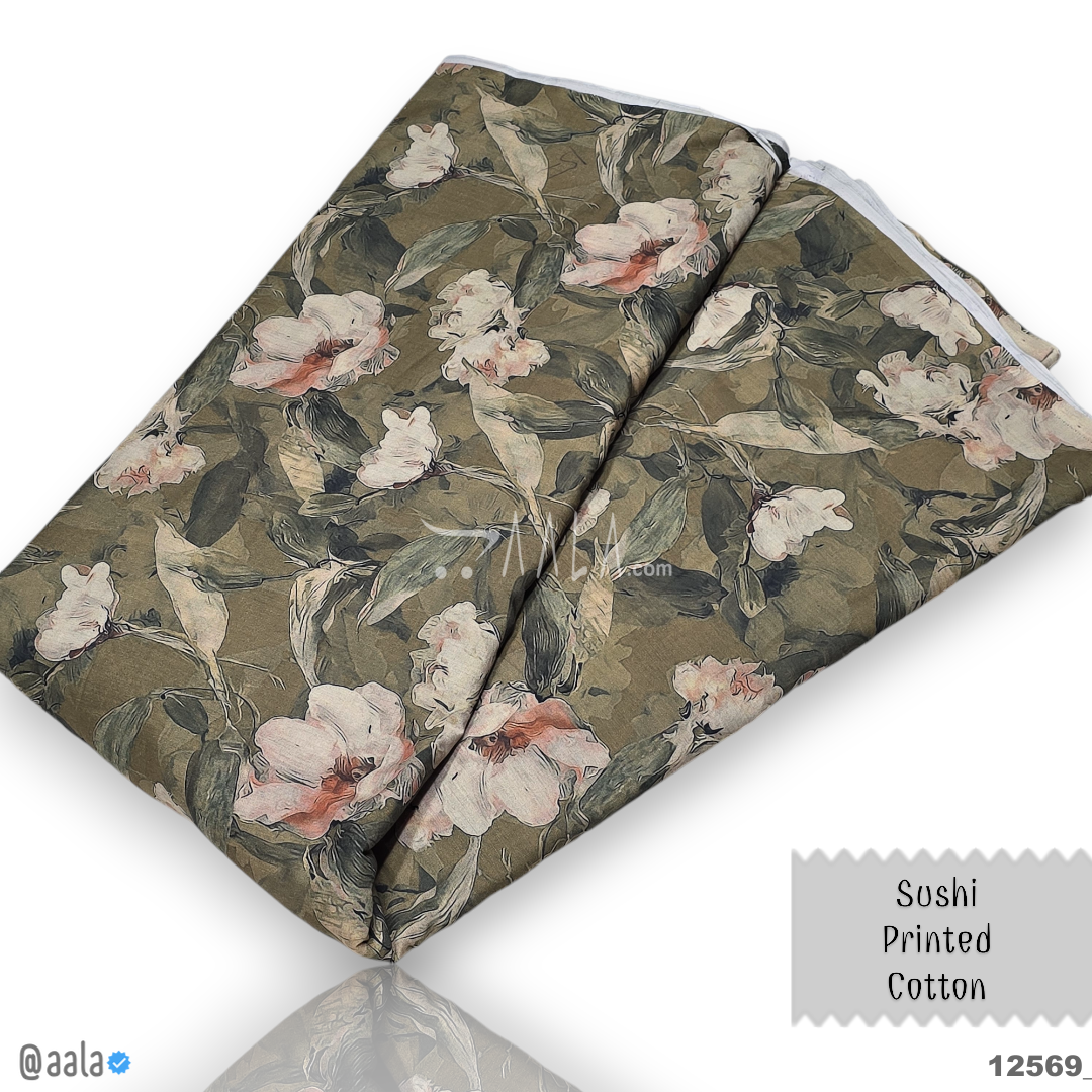 Sushi-Printed Cotton Cotton 44-Inches PRINTED Per-Metre #12569