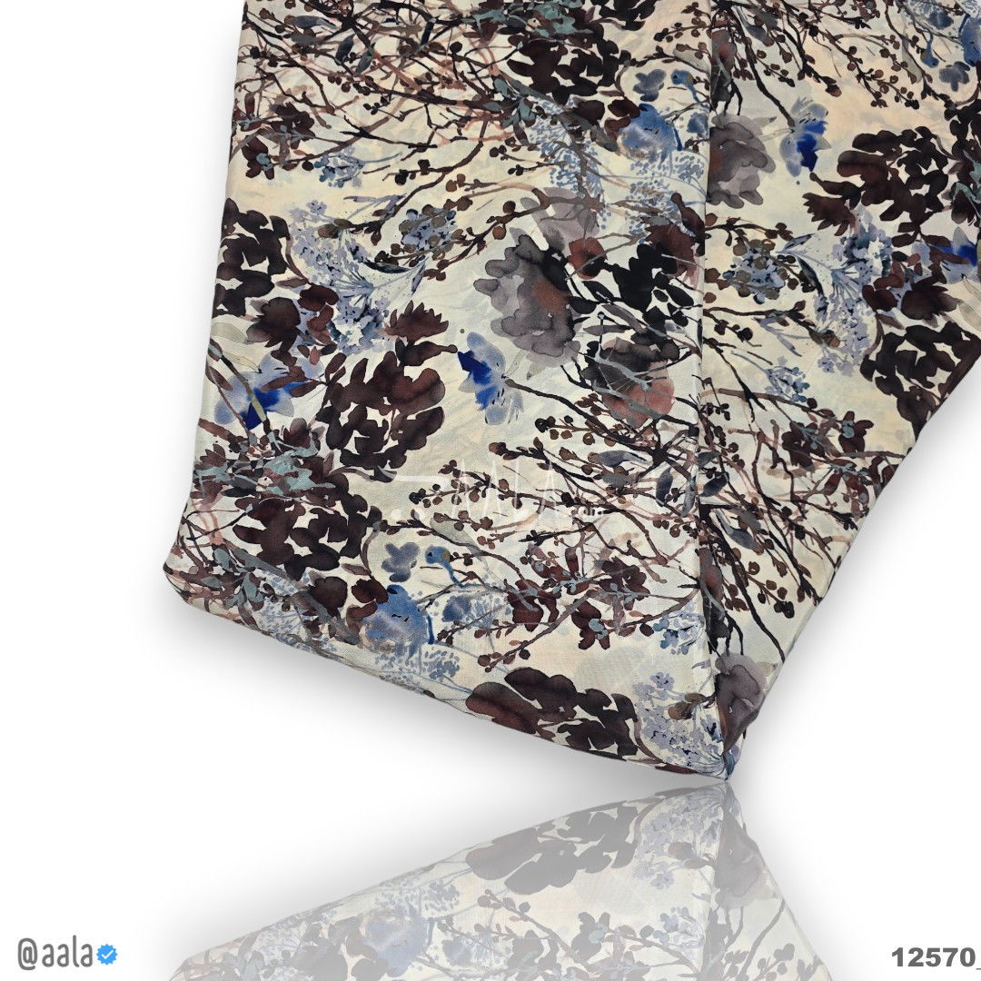 Nigiri-Printed Silk Cotton 44-Inches PRINTED Per-Metre #12570