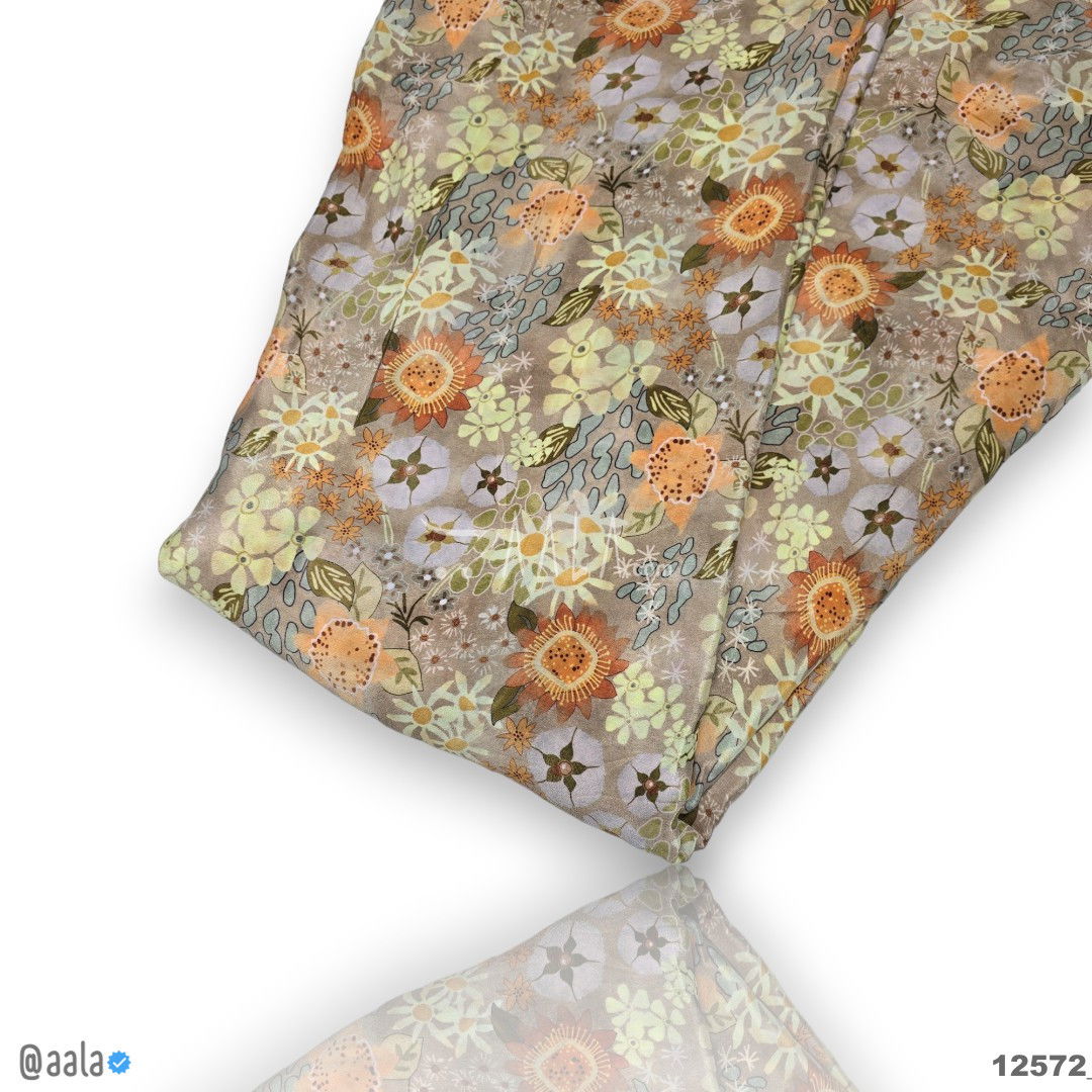 Nigiri-Printed Silk Cotton 44-Inches PRINTED Per-Metre #12572