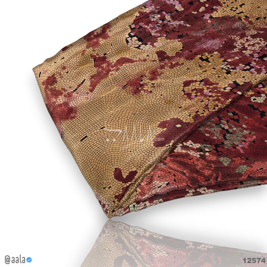 Nigiri-Printed Silk Cotton 44-Inches PRINTED Per-Metre #12574