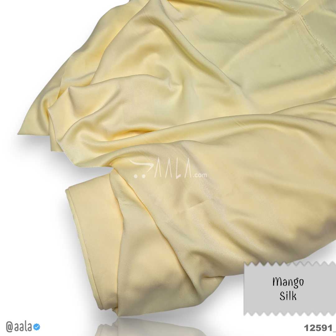 Mango Silk Blend 58-Inches YELLOW Per-Metre #12591