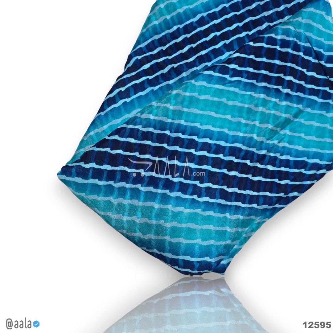 Printed-Crepe Chiffon Blend 44-Inches PRINTED Per-Metre #12595