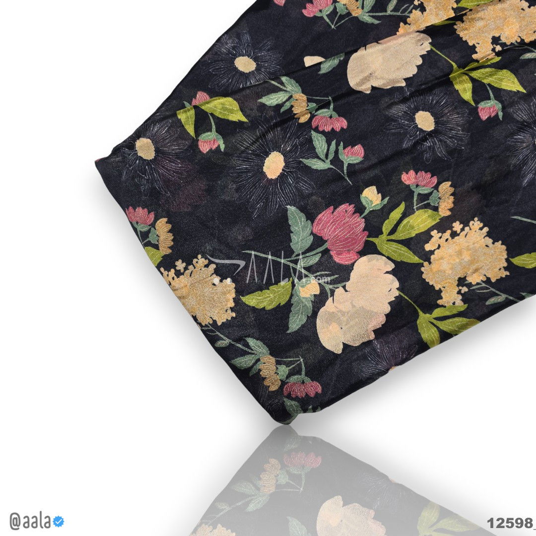 Printed-Crepe Chiffon Blend 44-Inches PRINTED Per-Metre #12598
