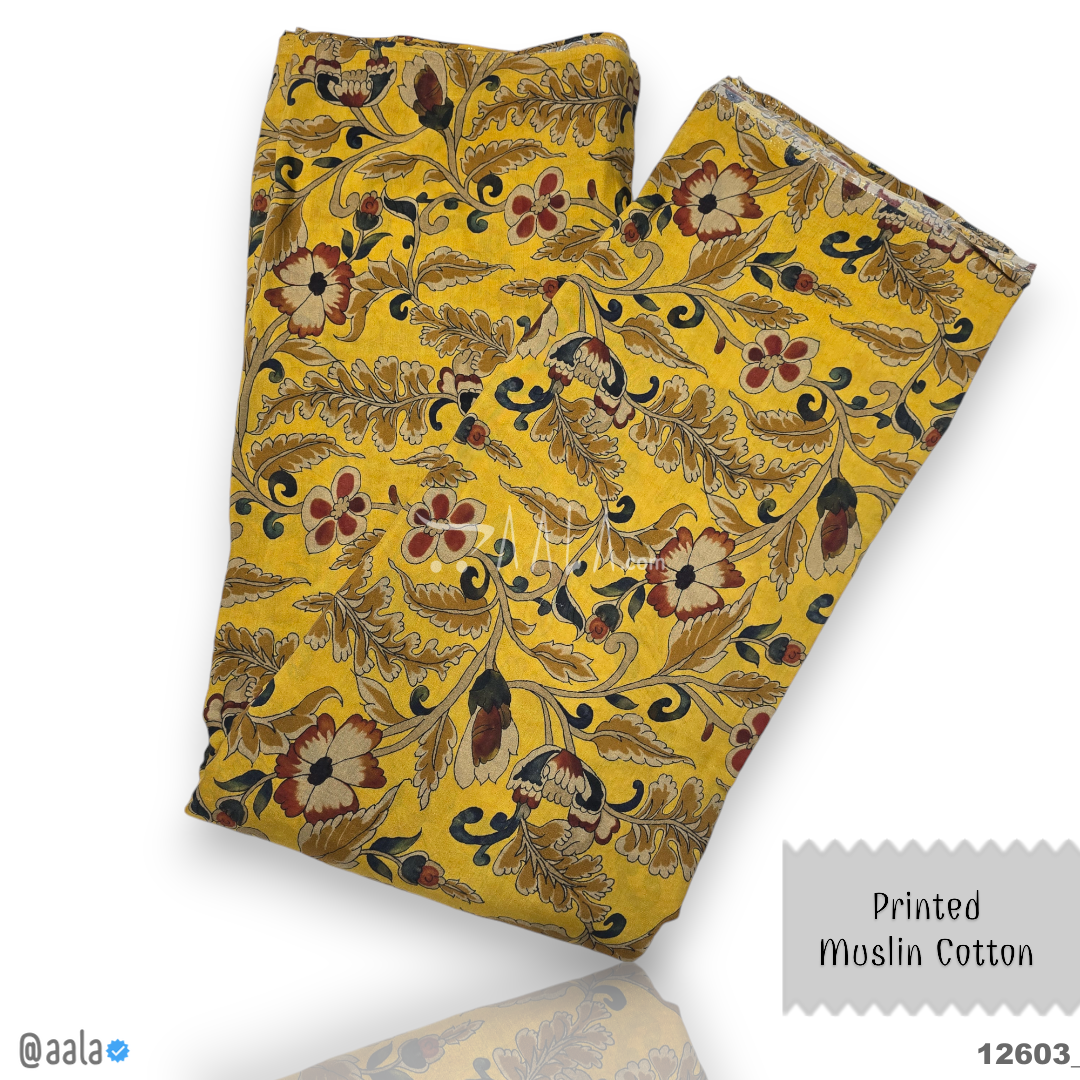 Printed-Muslin Cotton Cotton 44-Inches PRINTED Per-Metre #12603