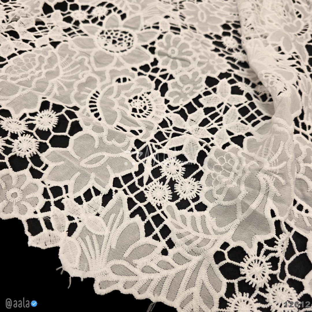 Cutwork Cotton Cotton 52-Inches DYEABLE Per-Metre 