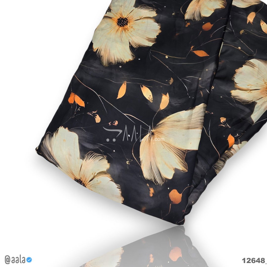 Printed-Arabian Silk Blend 44-Inches PRINTED Per-Metre #12648