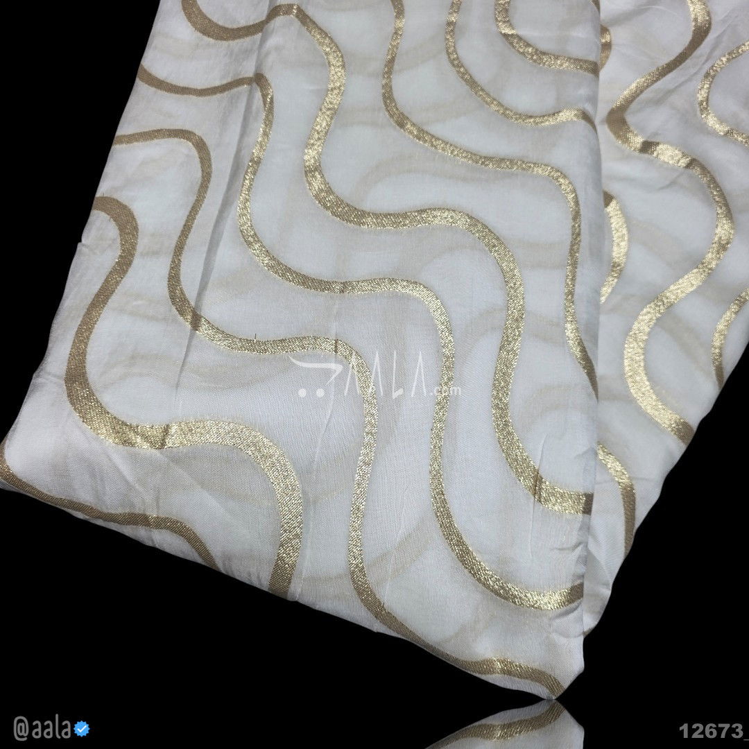Banarsi-Dola Silk Viscose 44-Inches DYEABLE Per-Metre #12673