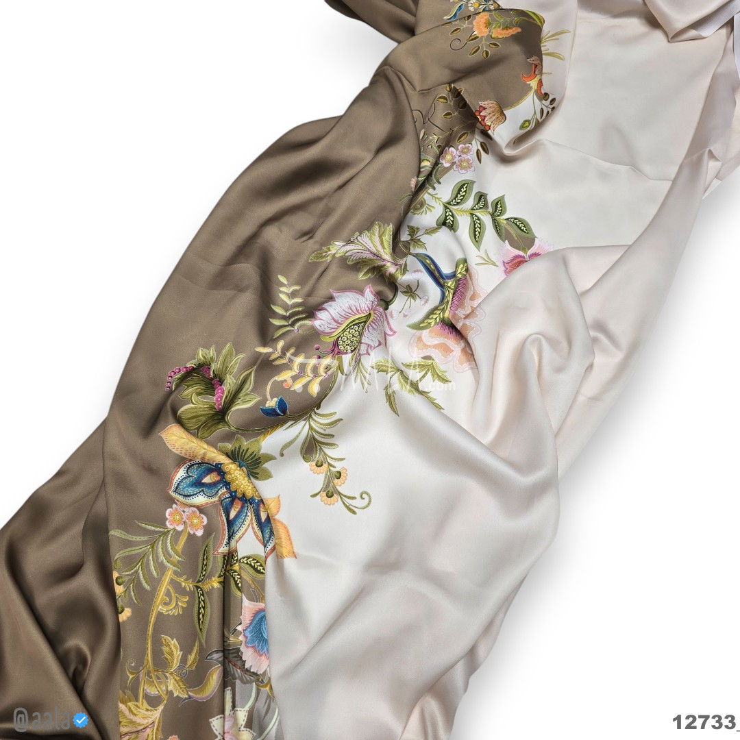 Printed Silk Blend 44-Inches PRINTED Per-Metre #12733