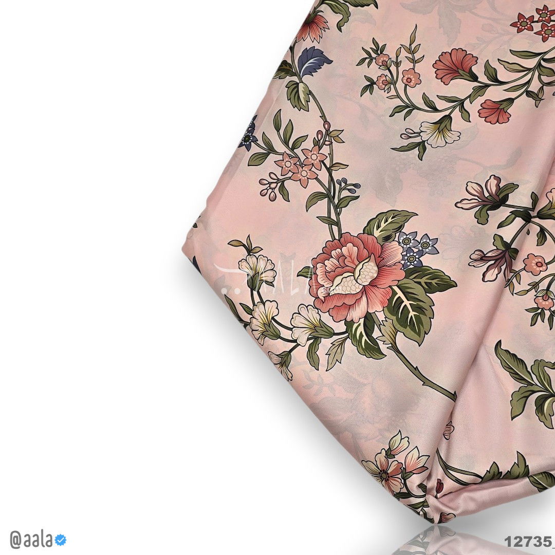 Printed Silk Blend 44-Inches PRINTED Per-Metre #12735