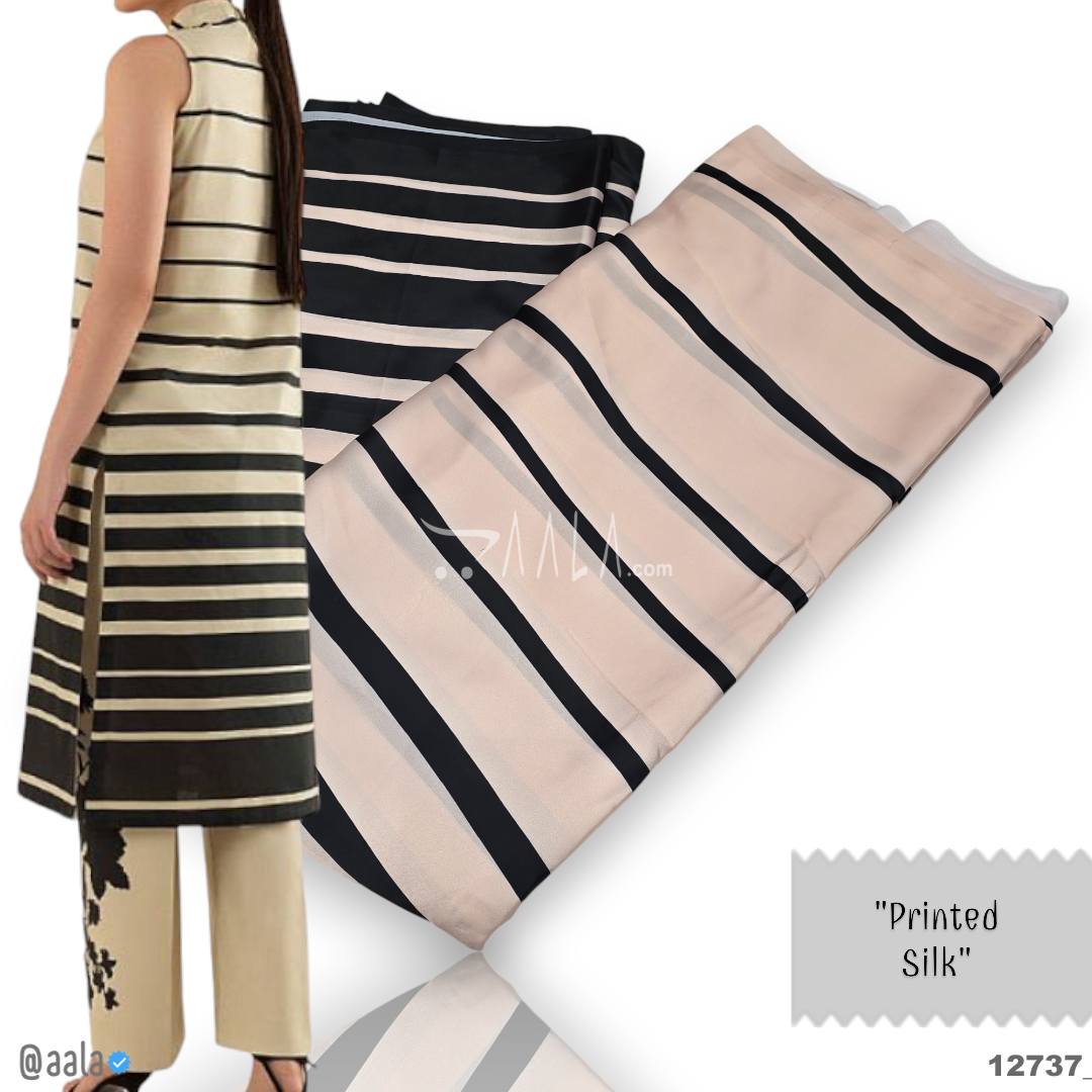 Printed Silk Blend 44-Inches PRINTED Per-Metre #12737