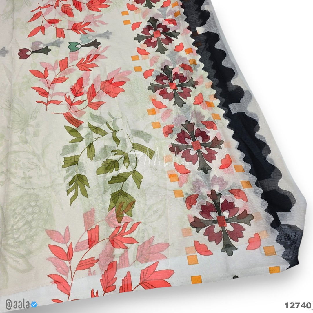 Printed-Tabby Chiffon Blend Dupatta-32-Inches PRINTED 2.25-Metres #12740