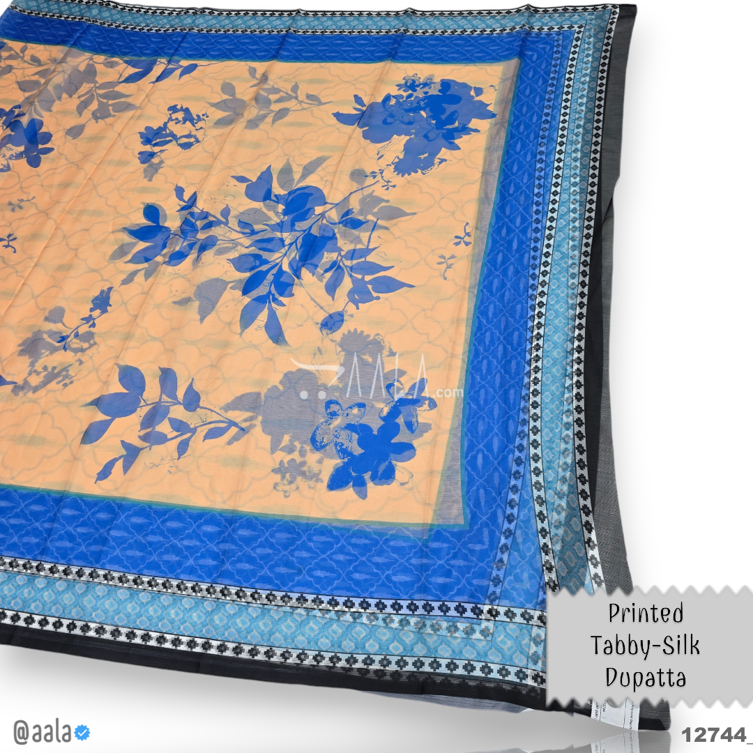Printed-Tabby Chiffon Blend Dupatta-32-Inches PRINTED 2.25-Metres 