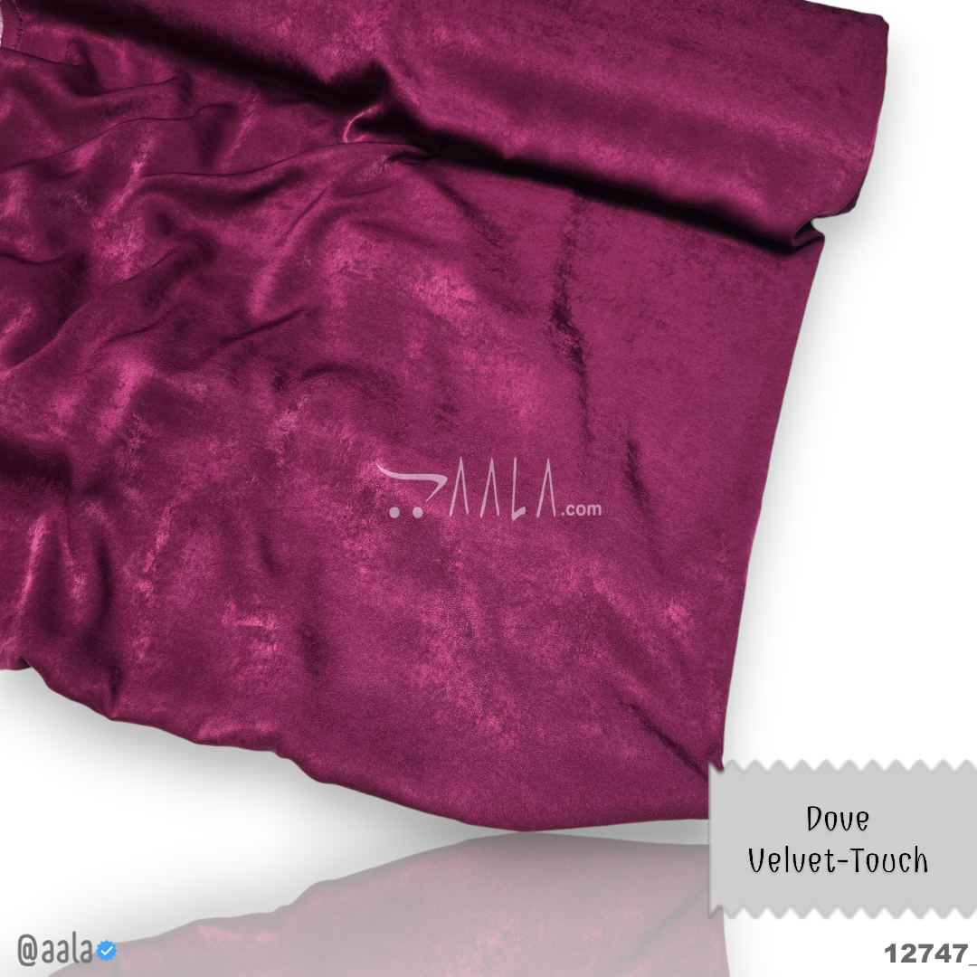 Dove-Plain Velvet Blend 58-Inches WINE Per-Metre #12747