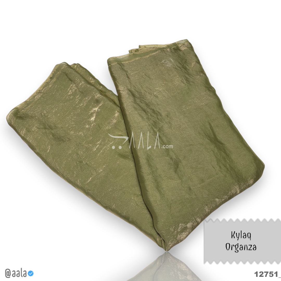 Kylaq Organza Blend 44-Inches BISCUIT Per-Metre #12751