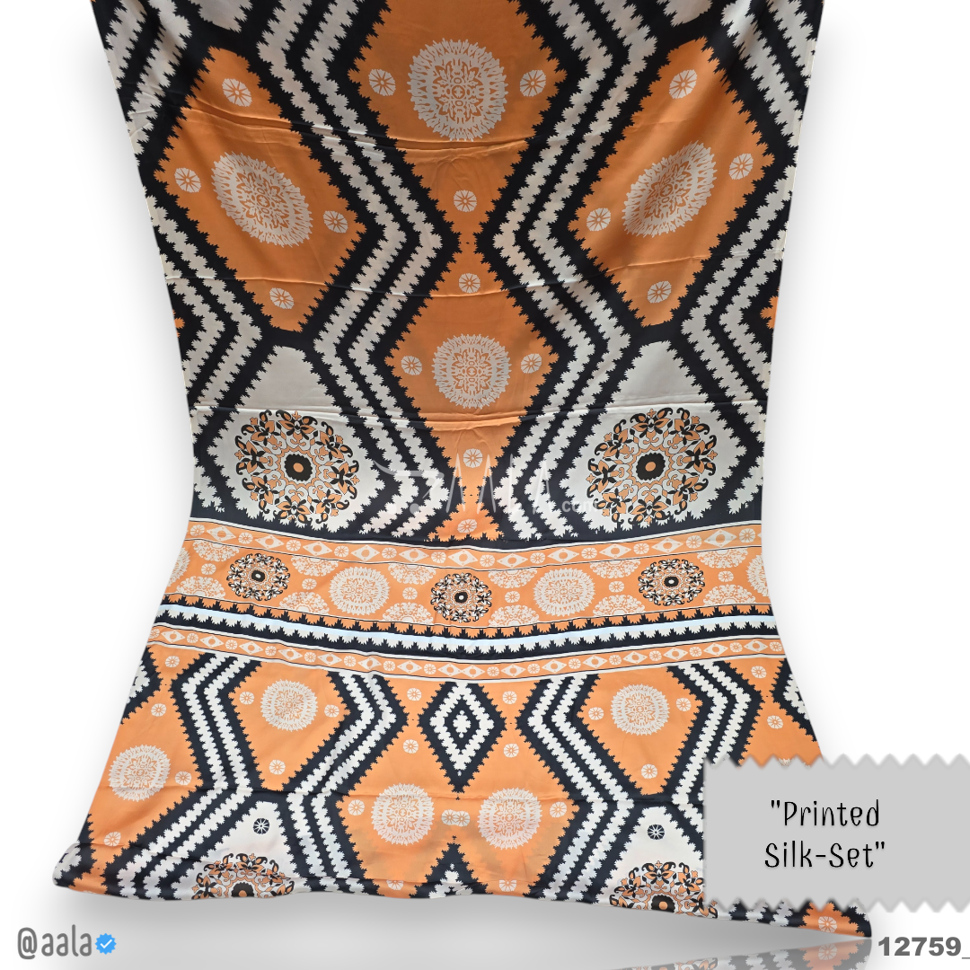 Printed Silk Blend 44-Inches PRINTED Per-Pc #12759