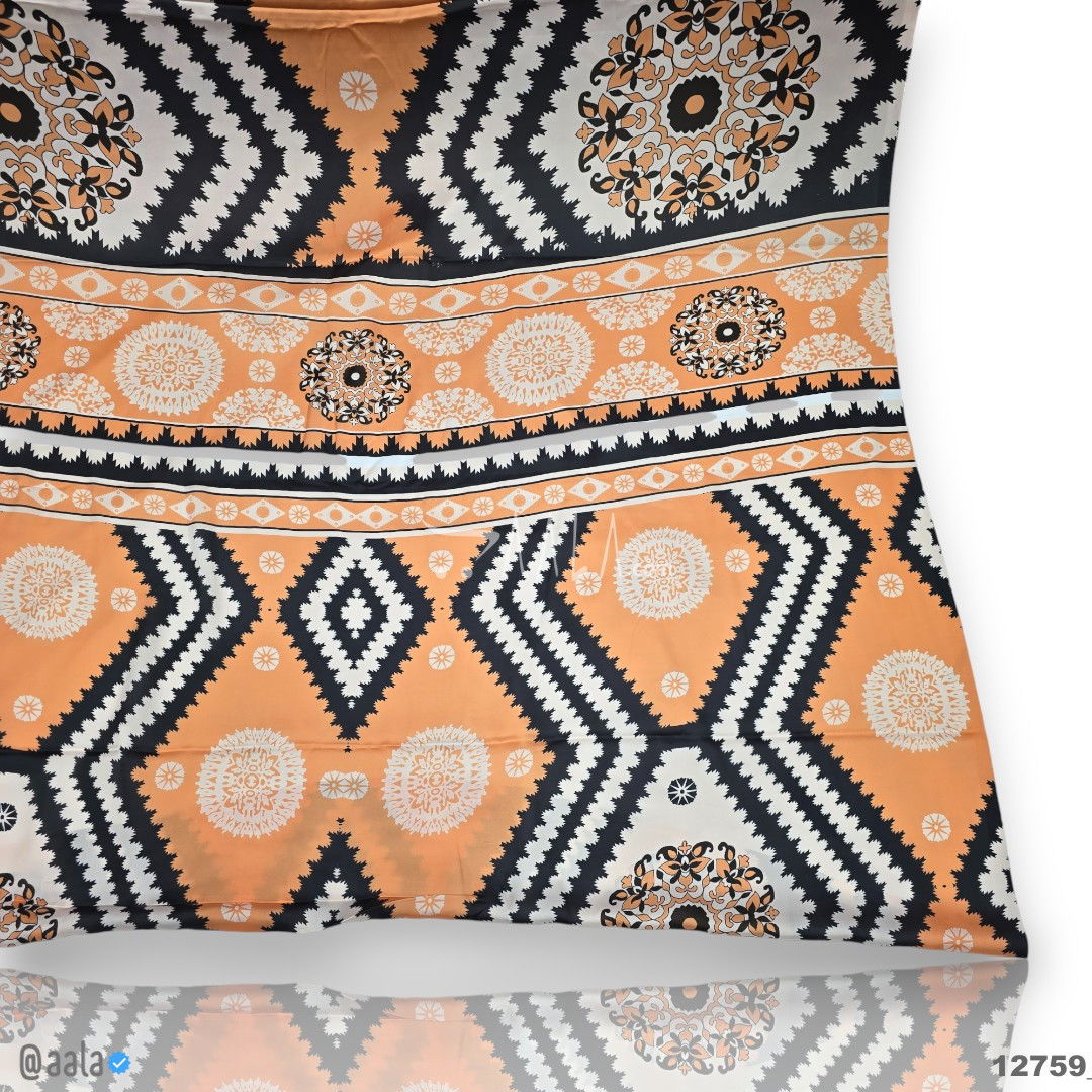 Printed Silk Blend 44-Inches PRINTED Per-Pc #12759